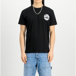 ALPHA IND. LOGO T-SHIRT BACK PRINT Black