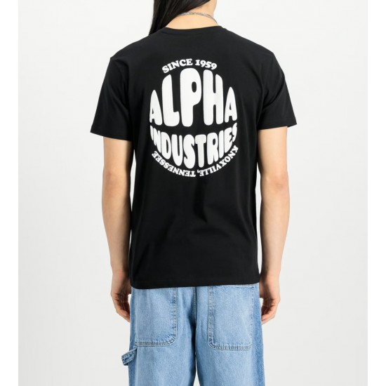 ALPHA IND. LOGO T-SHIRT BACK PRINT Black ALPHA IND. LOGO T-SHIRT BACK PRINT Black