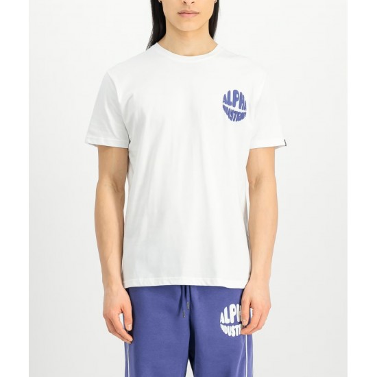 ALPHA IND. LOGO T-SHIRT BACK PRINT White ALPHA IND. LOGO T-SHIRT BACK PRINT White