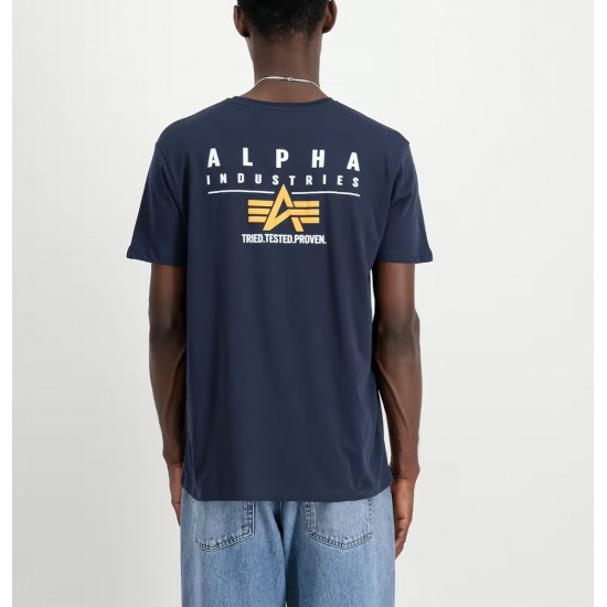 ALPHA IND. PUFF PRINT LOGO BP T Rep. Blue ALPHA IND. PUFF PRINT LOGO BP T Rep. Blue