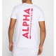 ALPHA IND. BACKPRINT T T-SHIRT White/Speed Red ALPHA IND. BACKPRINT T T-SHIRT White/Speed Red