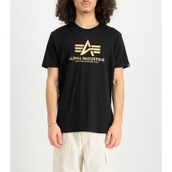 ALPHA IND. BASIC T CARBON Black/Gold