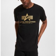 ALPHA IND. BASIC T CARBON Black/Gold