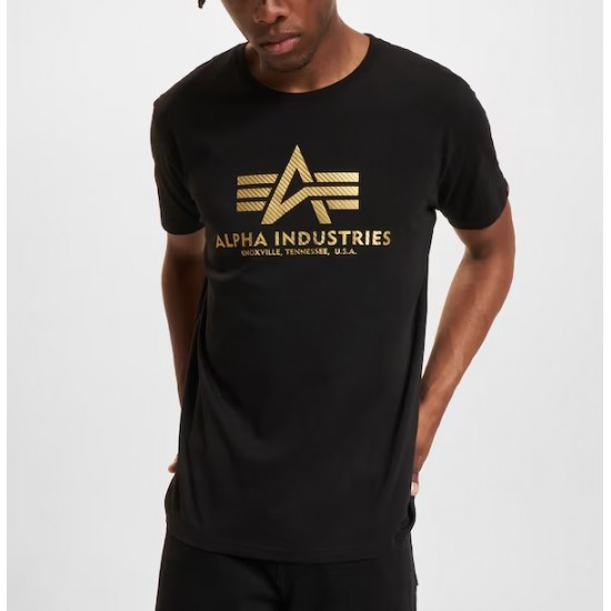 ALPHA IND. BASIC T CARBON Black/Gold ALPHA IND. BASIC T CARBON Black/Gold