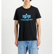 ALPHA IND. BASIC T-SHIRT Black / Blue