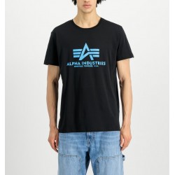 ALPHA IND. BASIC T-SHIRT Black / Blue