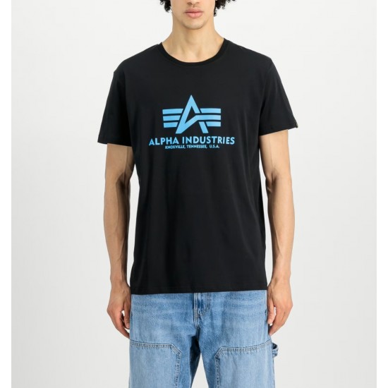 ALPHA IND. BASIC T-SHIRT Black / Blue