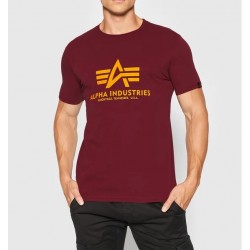 ALPHA IND. BASIC T-SHIRT Burgundy