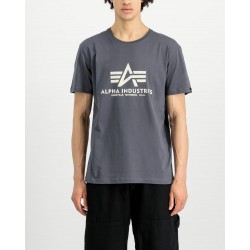 ALPHA IND. BASIC T-SHIRT Grey Black