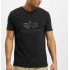 ALPHA IND. BASIC T-SHIRT Rainbow Reflective/Black
