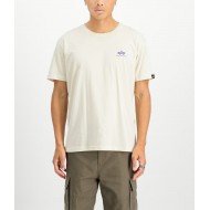 ALPHA IND. BASIC T-SHIRT SMALL LOGO Vintage White