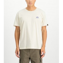 ALPHA IND. BASIC T-SHIRT SMALL LOGO Vintage White