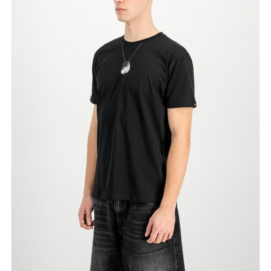 ALPHA IND. DOG-TAG T-SHIRT Black