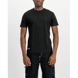 ALPHA IND. LABEL BACKPRINT T-SHIRT Black