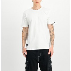 ALPHA IND. LABEL BACKPRINT T-SHIRT White