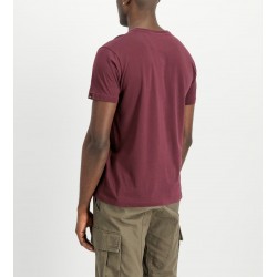 ALPHA IND. LABEL T-SHIRT Dark Cherry