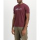 ALPHA IND. LABEL T-SHIRT Dark Cherry