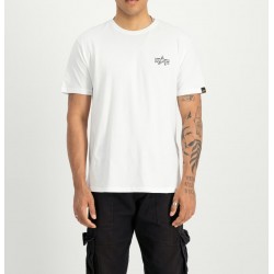 ALPHA IND. SIGNATURE BACK PRINT T-SHIRT White