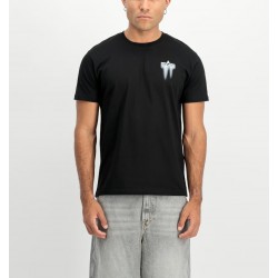 ALPHA IND. SPRAY PRINT T-SHIRT Black/White