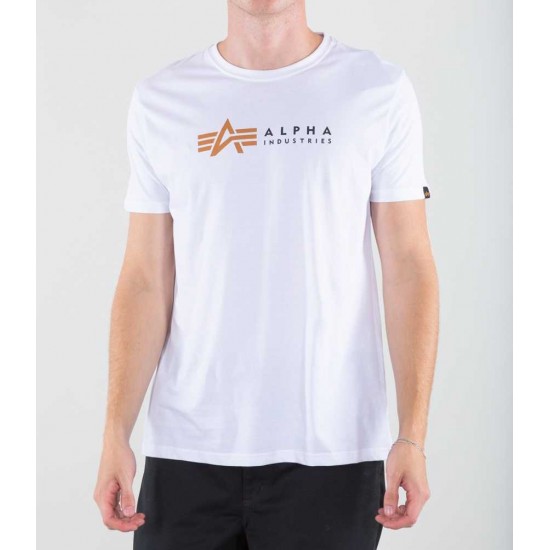 ALPHA IND. LABEL T-SHIRT White ALPHA IND. LABEL T-SHIRT White