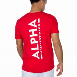 ALPHA IND. BACKPRINT T T-SHIRT Speed Red