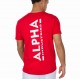 ALPHA IND. BACKPRINT T T-SHIRT Speed Red