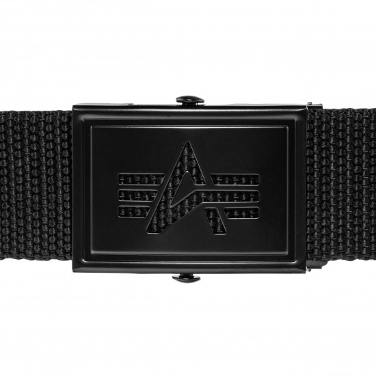 ALPHA IND. REMEN HEAVY DUTY LOGO BELT Black/Black