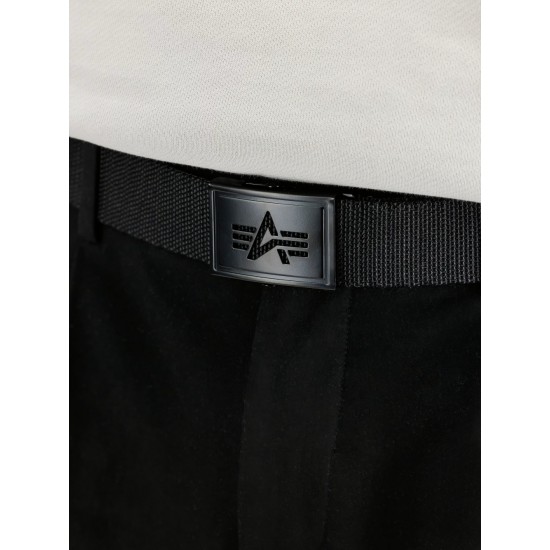 ALPHA IND. REMEN HEAVY DUTY LOGO BELT Black/Black
