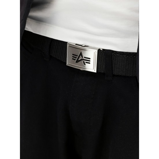 ALPHA IND. REMEN HEAVY DUTY LOGO BELT Black