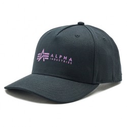 ALPHA IND. CAP Black/Dark Magenta