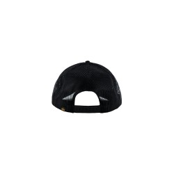 ALPHA IND. LABEL TRUCKER CAP Black