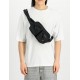 ALPHA IND. LABEL WAIST BAG Black ALPHA IND. LABEL WAIST BAG Black