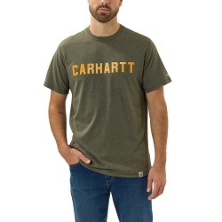 CARHARTT FORCE FLEX BLOCK LOGO T-SHIRT Green