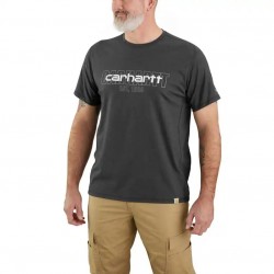 CARHARTT FORCE SHORT SLEEVE LOGO GRAPHIC T-SHIRT Carbon Heather