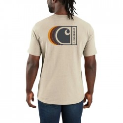 CARHARTT RELAXED FIT C GRAPHIC T-SHIRT Oat Milk