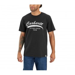CARHARTT RELAXED FIT HEAVYWEIGHT S/S GRAPHIC T-SHIRT Black