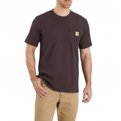CARHARTT WORKWEAR POCKET SHORT SLEEVE T-SHIRT Dark Sepia