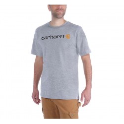 CARHARTT CORE LOGO SHORT SLEEVE T-SHIRT Heather Grey