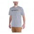 CARHARTT CORE LOGO SHORT SLEEVE T-SHIRT Heather Grey
