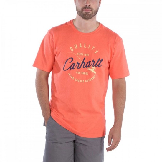 CARHARTT SOUTHERN GRAPHIC SHORT SLEEVE T-SHIRT Hot Coral