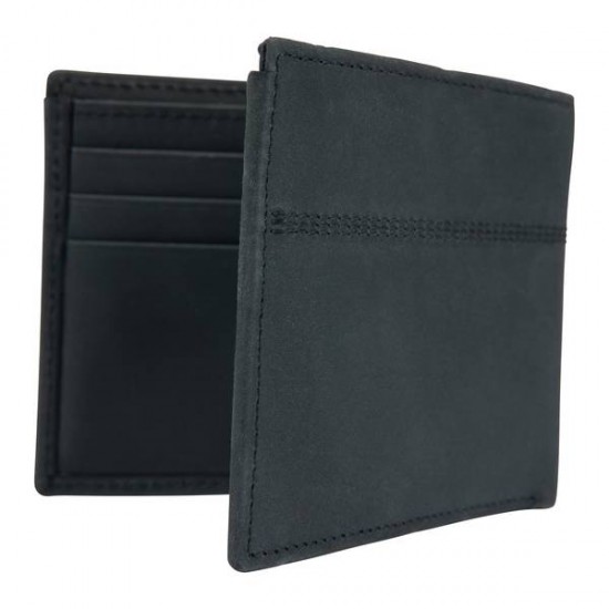 CARHARTT SADDLE LEATHER BIFOLD WALLET Black