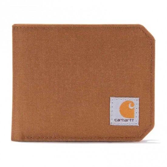 CARHARTT NYLON DUCK BIFOLD WALLET OS Brown