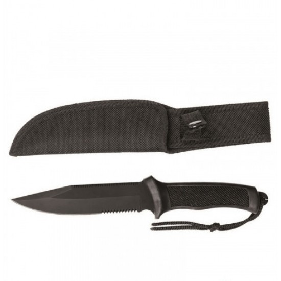 MILTEC NOŽ KAMPFMESSER Black