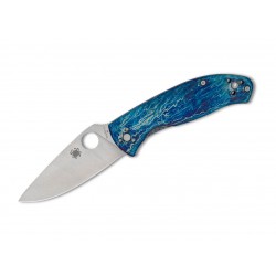 SPYDERCO TENACIOUS Blue Titanium Disarra