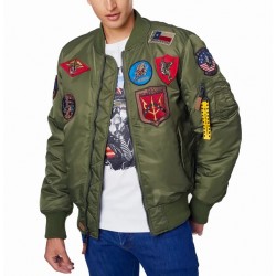 TOP GUN JAKNA MA-1 BOMBER PATCHES Olive