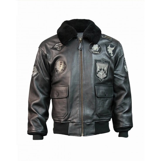 TOP GUN OFFICIAL BOMBER JACKET Black/Black TOP GUN OFFICIAL BOMBER JACKET Black/Black