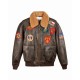 TOP GUN OFFICIAL BOMBER JACKET Brown