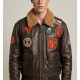 TOP GUN OFFICIAL BOMBER JACKET Brown