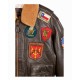 TOP GUN OFFICIAL BOMBER JACKET Brown