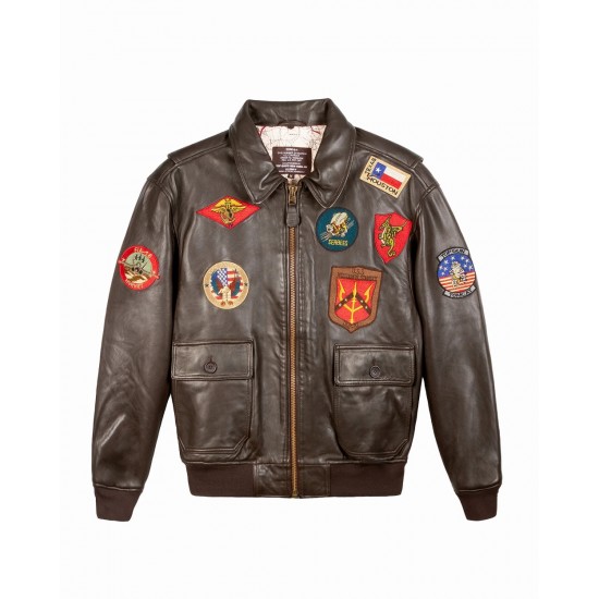 TOP GUN OFFICIAL BOMBER JACKET Brown